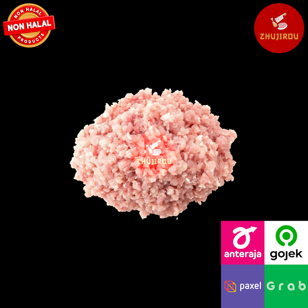 Daging Babi Giling Premium (Minced Pork) - Rasio 80:20 - Cocok Bakso / Isian - ZHUJIROU