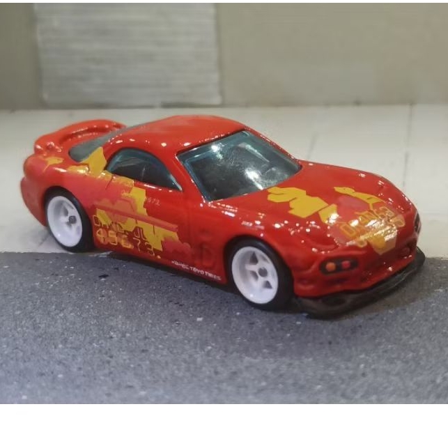hotwheels custom mazda rx7 orange julius