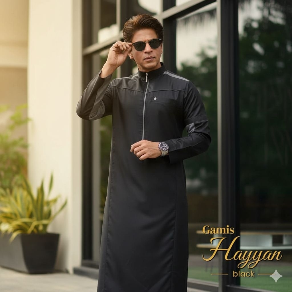 Gamis Atqiya Hayyan / Jubah Pria lengan panjang / Thobe / Gamis laki-laki dewasa, remaja dan anak-an