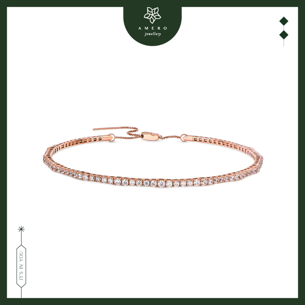 Kalung Emas 17K Rose Gold Fillo FN-27 Amero Jewellery
