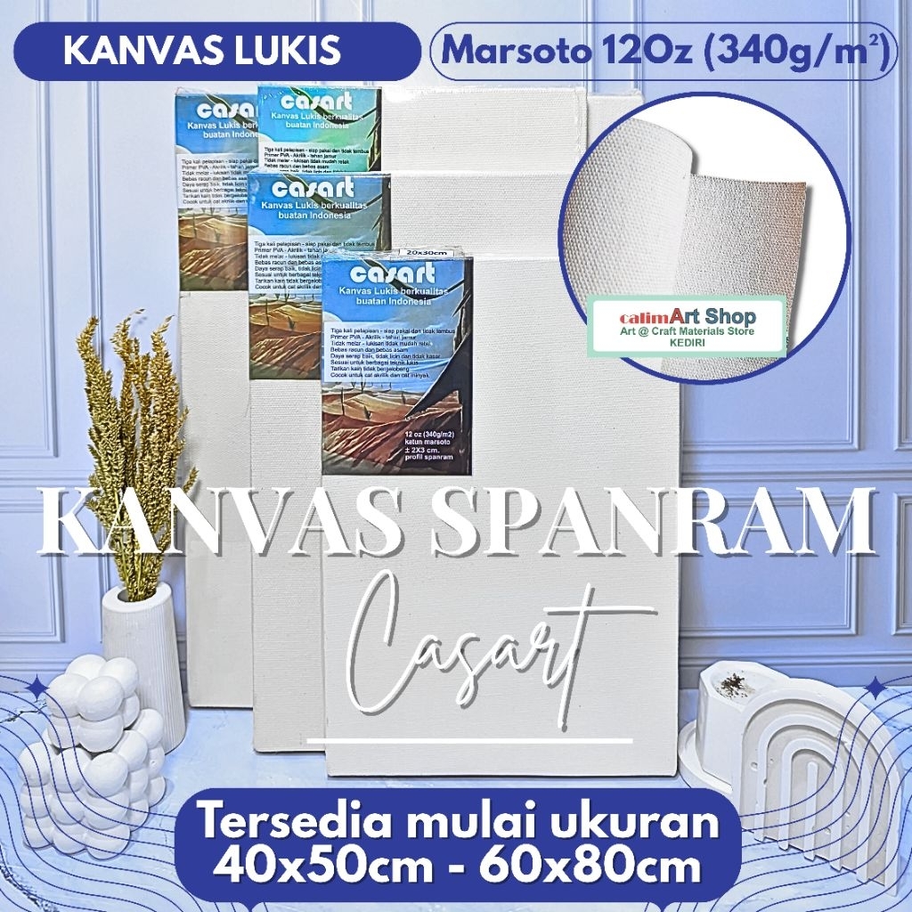 

Kanvas Lukis Casart 40x50cm - Kanvas Siap Lukis Premium