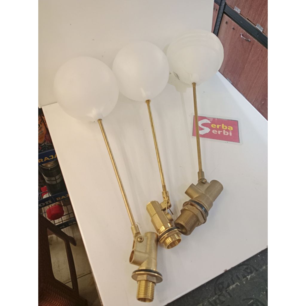 *PELAMPUNG TANGKI KUNINGAN*Floating valve otomatis air bak tandon