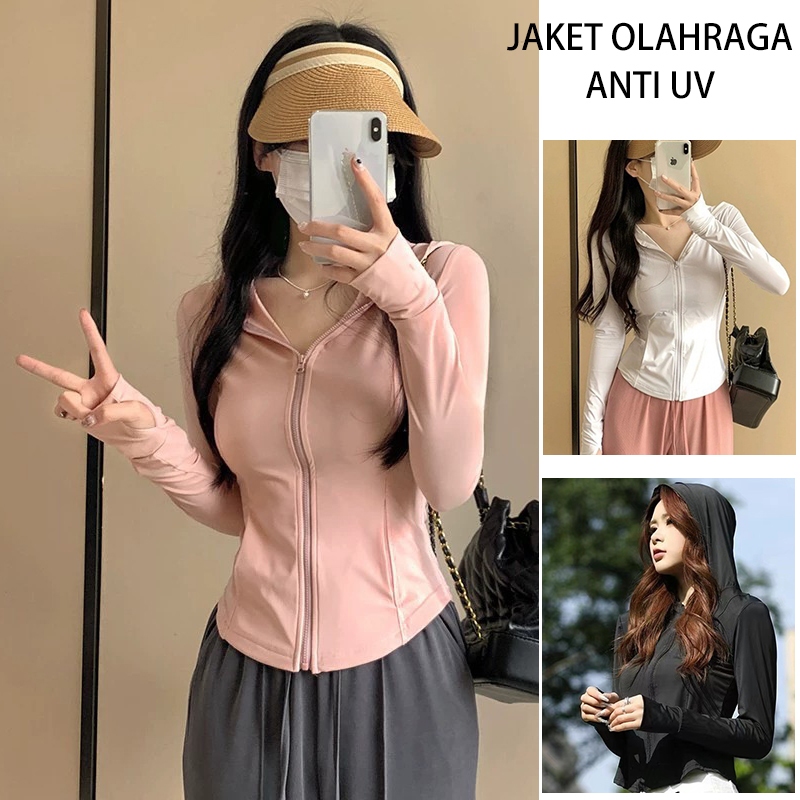 jaket olahraga wanita baju olahraga wanita jaket anti uv jaket uv protection wanita jaket gunung wan