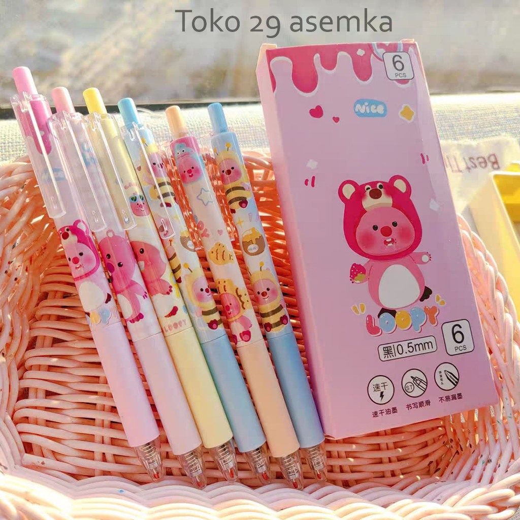 

PULPEN CETEK STANDARD LOOPY PC-2034 ALAT TULIS BOLPOIN UNIK IMUT MURAH PEN GEL KARAKTER LUCU