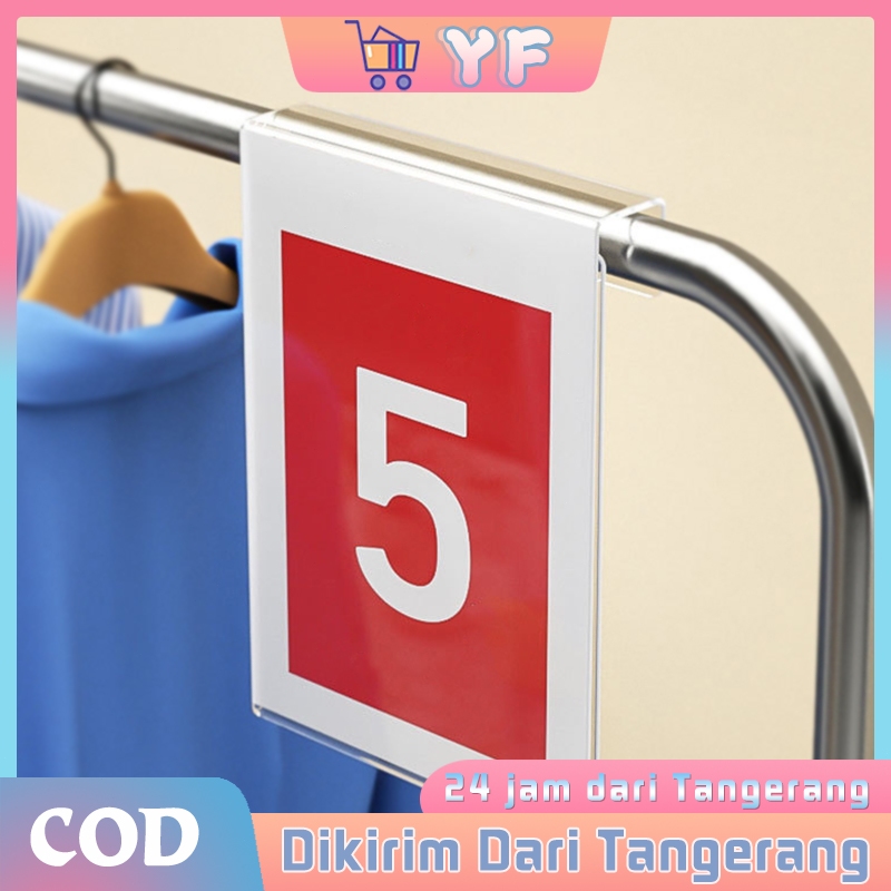 

A5 Label Harga Akrilik Papan Harga Promosi Price Tag Display Stand Jualan Frame Display Promosi