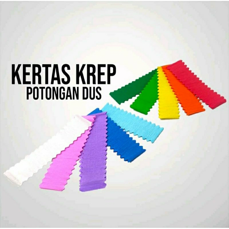 

Kertas Krep WARNA WARNI/ Crape Paper Potongan Hiasan / Dekorasi (Pcs)