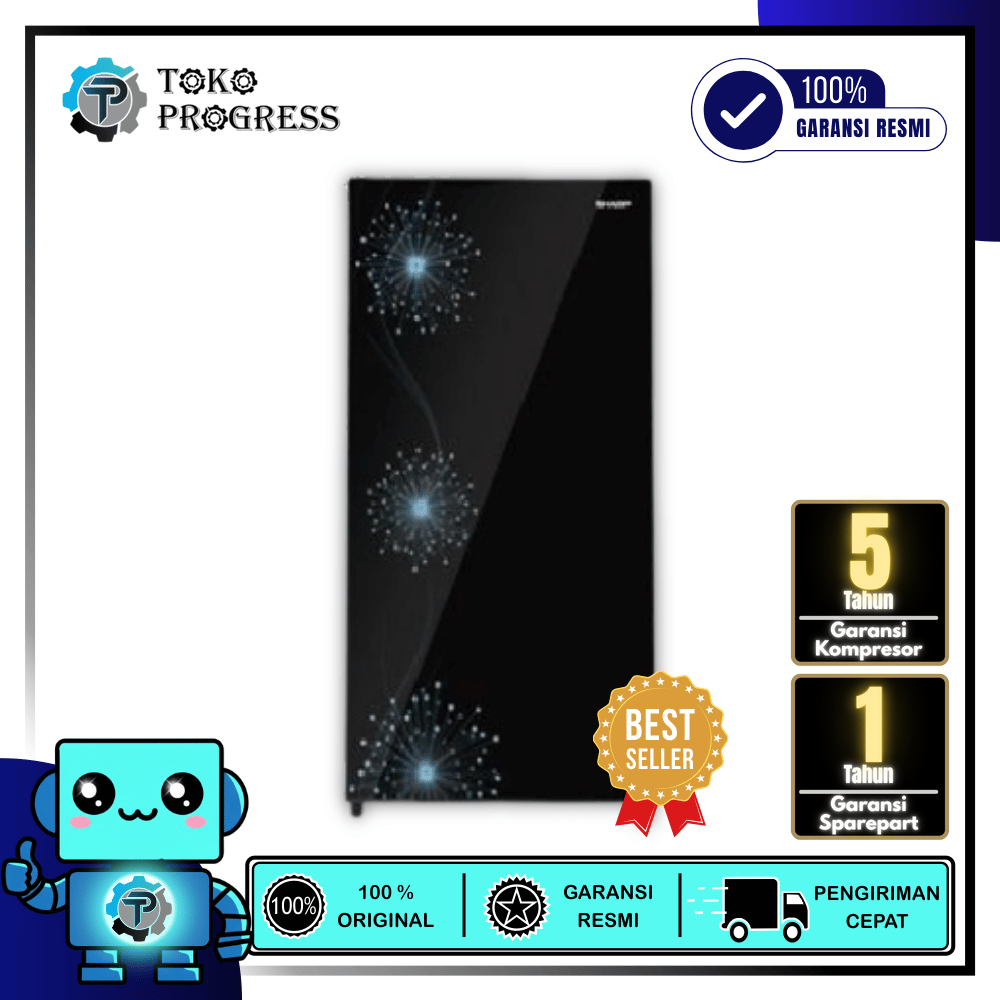 KULKAS 1 PINTU SHARP SJ-X187MG LOW WATT & LOW VOLTAGE