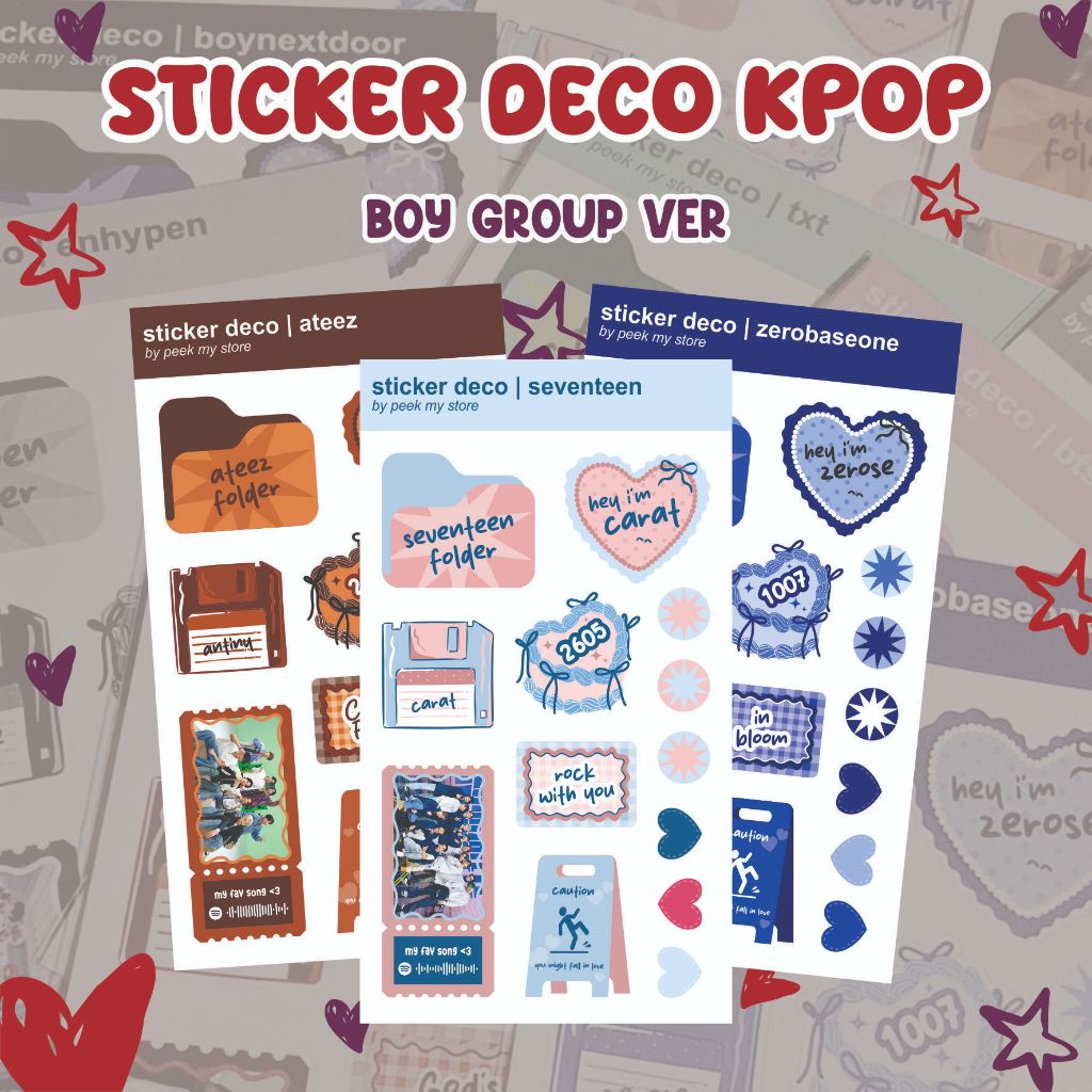 

Sticker Dekor KPOP Boy Group Ver