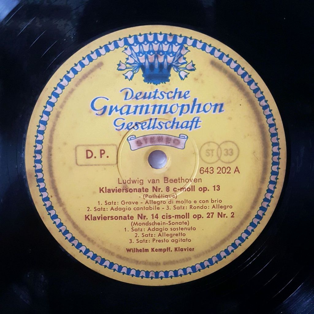 Vinyl Piringan Hitam 12 inch Ludwig Van Beethoven - Klaviersonate Nr. 8