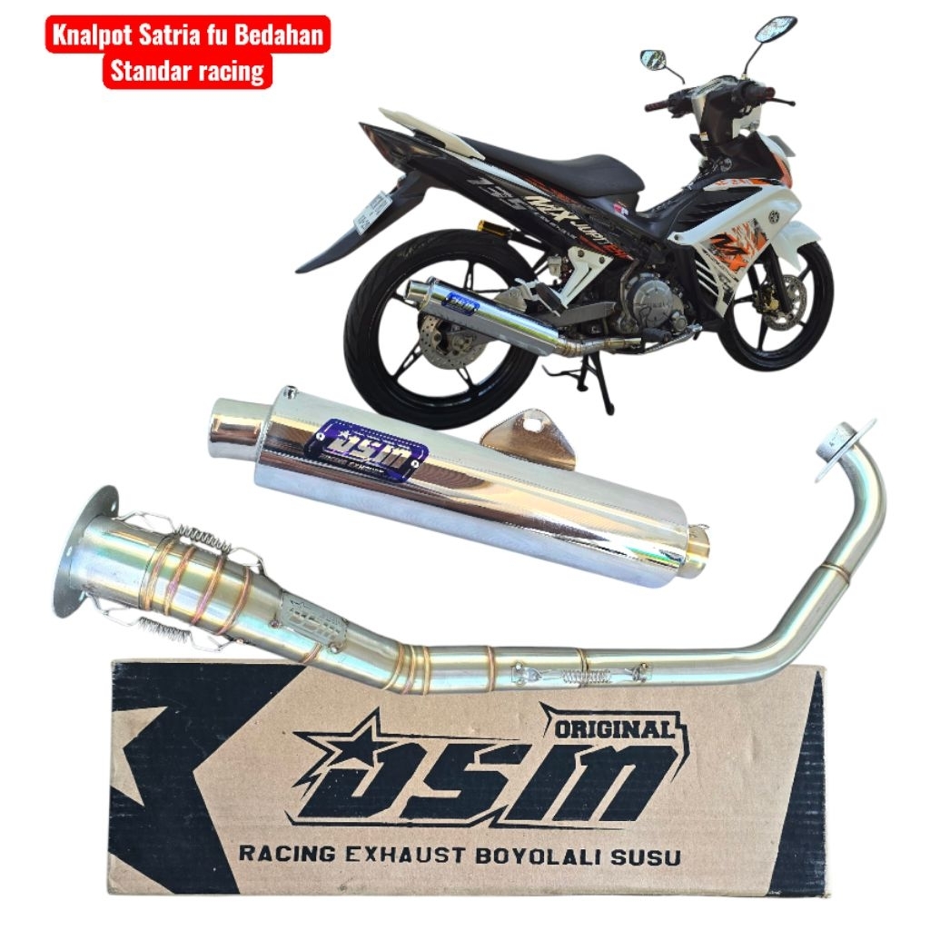 Knalpot Satria Fu Super pnp Leher Mx new Mx old Nd Bas adem