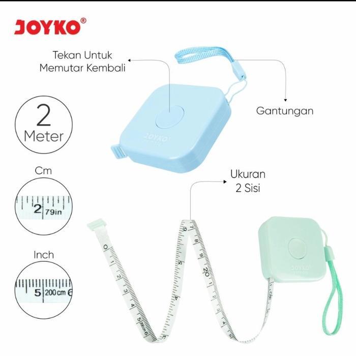 Alat Ukur Meteran Multifungsi Panjang 2M Joyko PRTT-310 Original (1 PCS) / Tailoring Tape Meteran Ja