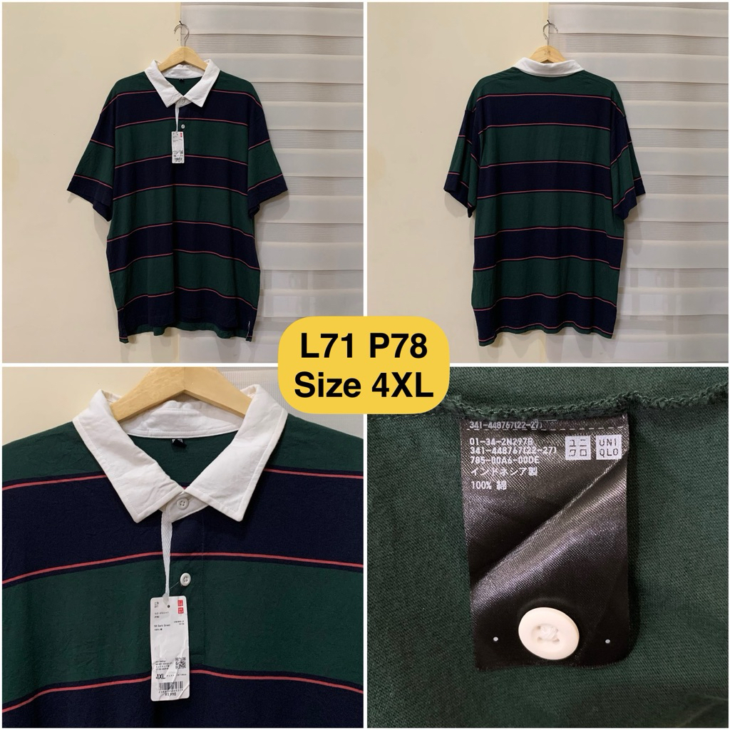 Poloshirt Uniqlo Rugger Size Jumbo Original