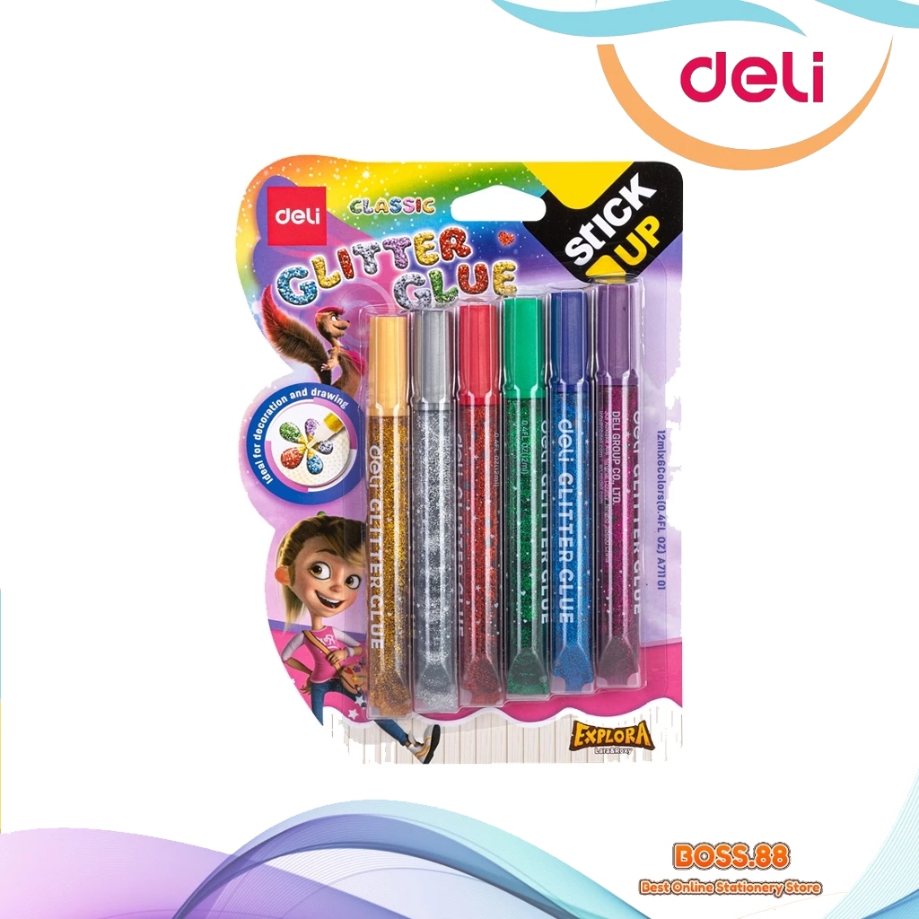 

LEM GLITER DELI 6 WARNA A71101 (1 SET)