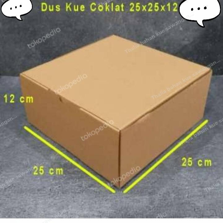 

FUJI DUS KARTON 25X25X12=10PCS CANTIK & KOKOH U/ BUNGKUS KUE/PAKET DLL