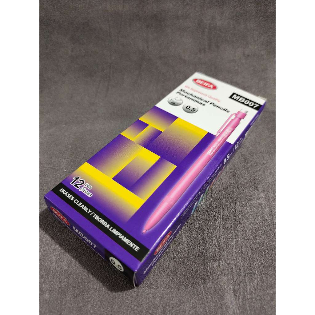 

pensil mekanik 0.5 murah 1 PACK isi 12 pcs, pensil mekanik warna pastel