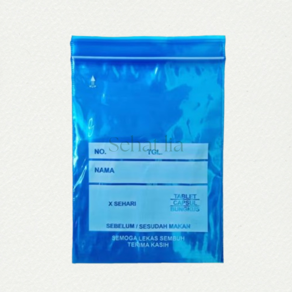 Klip Plastik Obat Biru