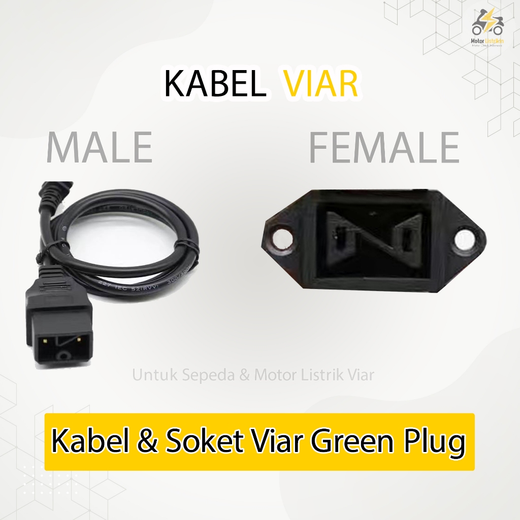 Kabel Viar Green Plug Motor Sepeda Listrik Viar