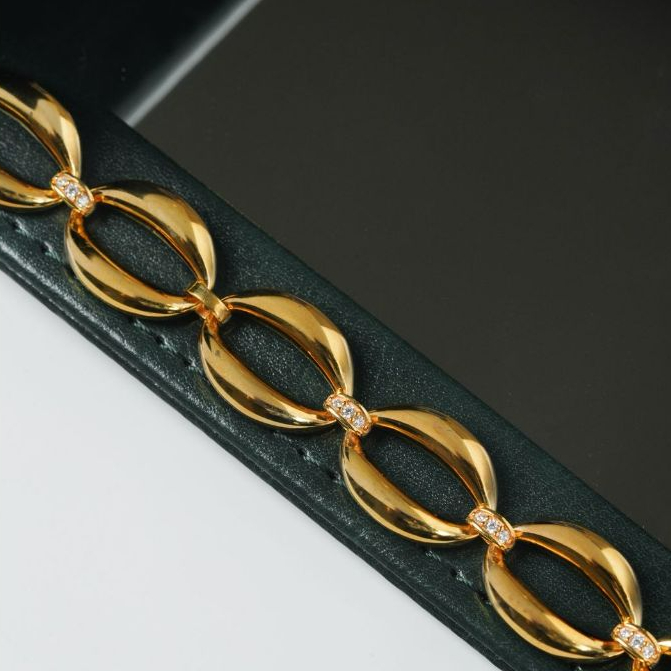 Gelang Rantai Emas Oval 8K Yellow Gold 00030384