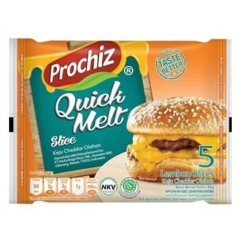 

PROCHIZ QUICKMELT cheese SLICE 5'S 85gr