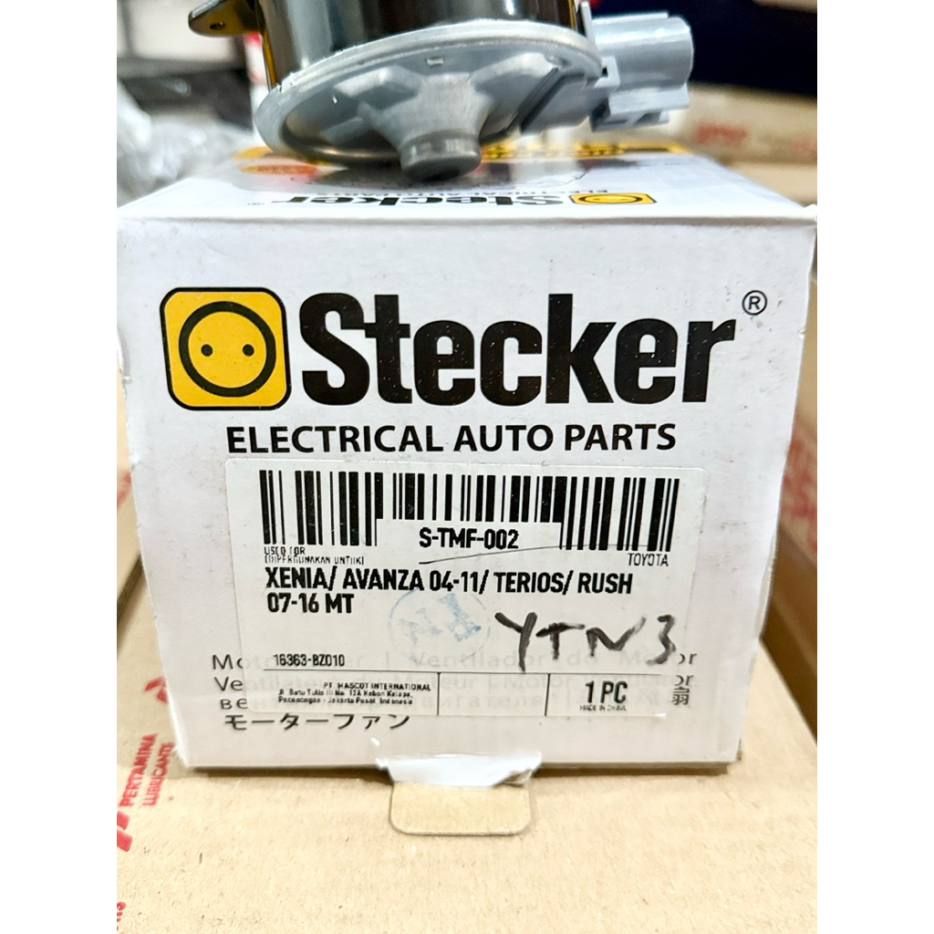Stecker motor kipas radiator (radiator fan motor) pada mobil Toyota Avanza, Daihatsu Xenia, Daihatsu