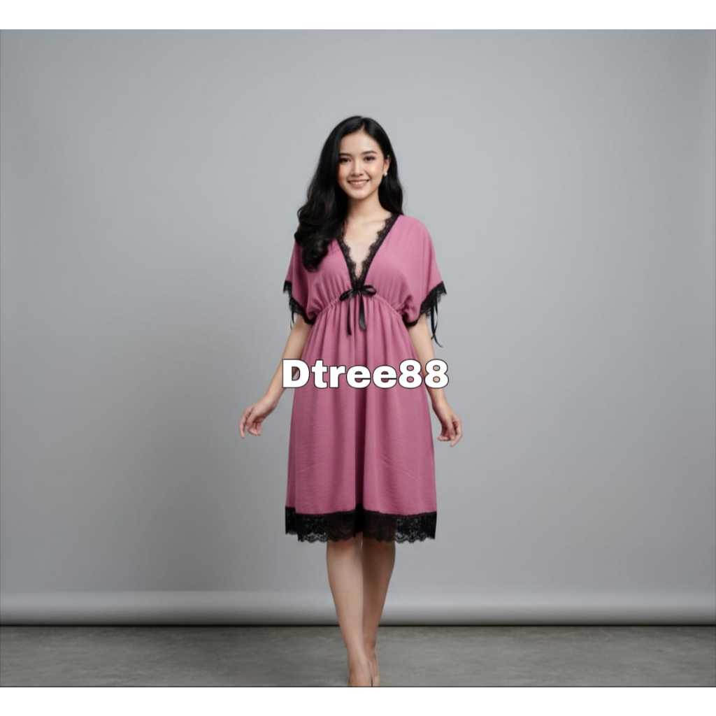 Dtree . Daster Jumbo Crinkle / Baju tidur wanita / Dress jumbo crinkle / Lingerie jumbo crinkle (371