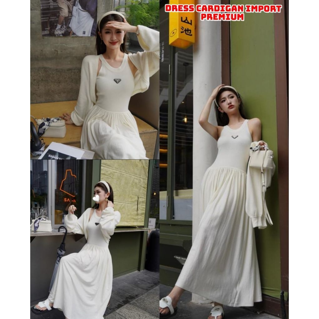 Dress Knit import set cardigan