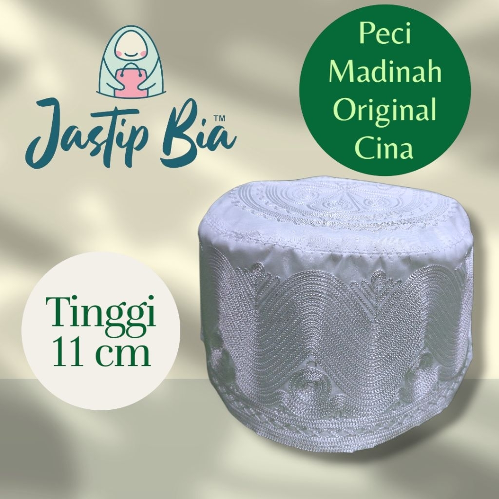 Peci Haji Peci Madinah Original Cina Putih