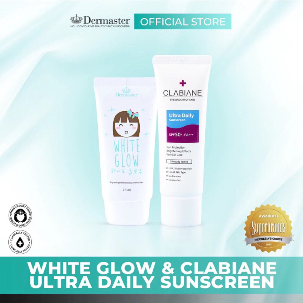 Dermaster White Glow & Clabiane Ultra Daily Sunscreen
