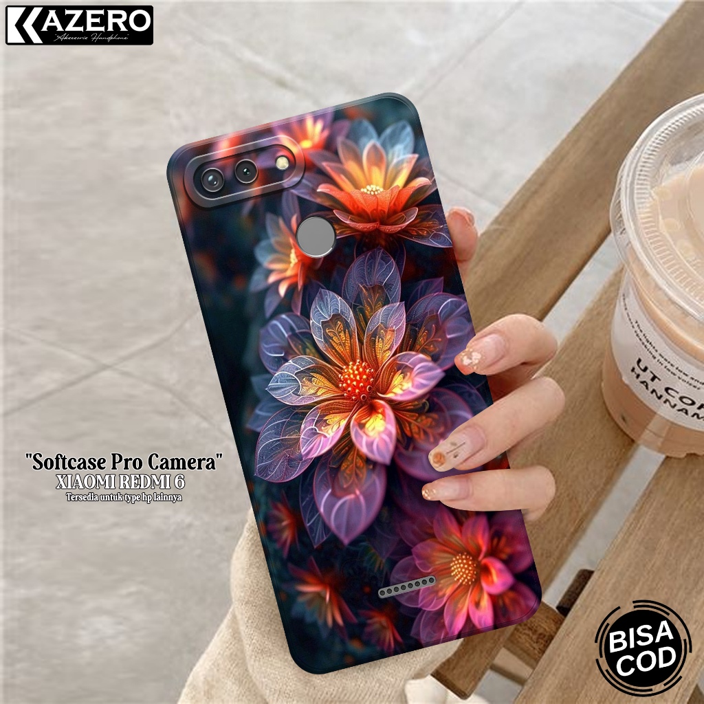 Case XIAOMI REDMI 6 Fashion Case Bunga Softcase XIAOMI REDMI 6 Silikon Pro Camera Kesing XIAOMI REDM