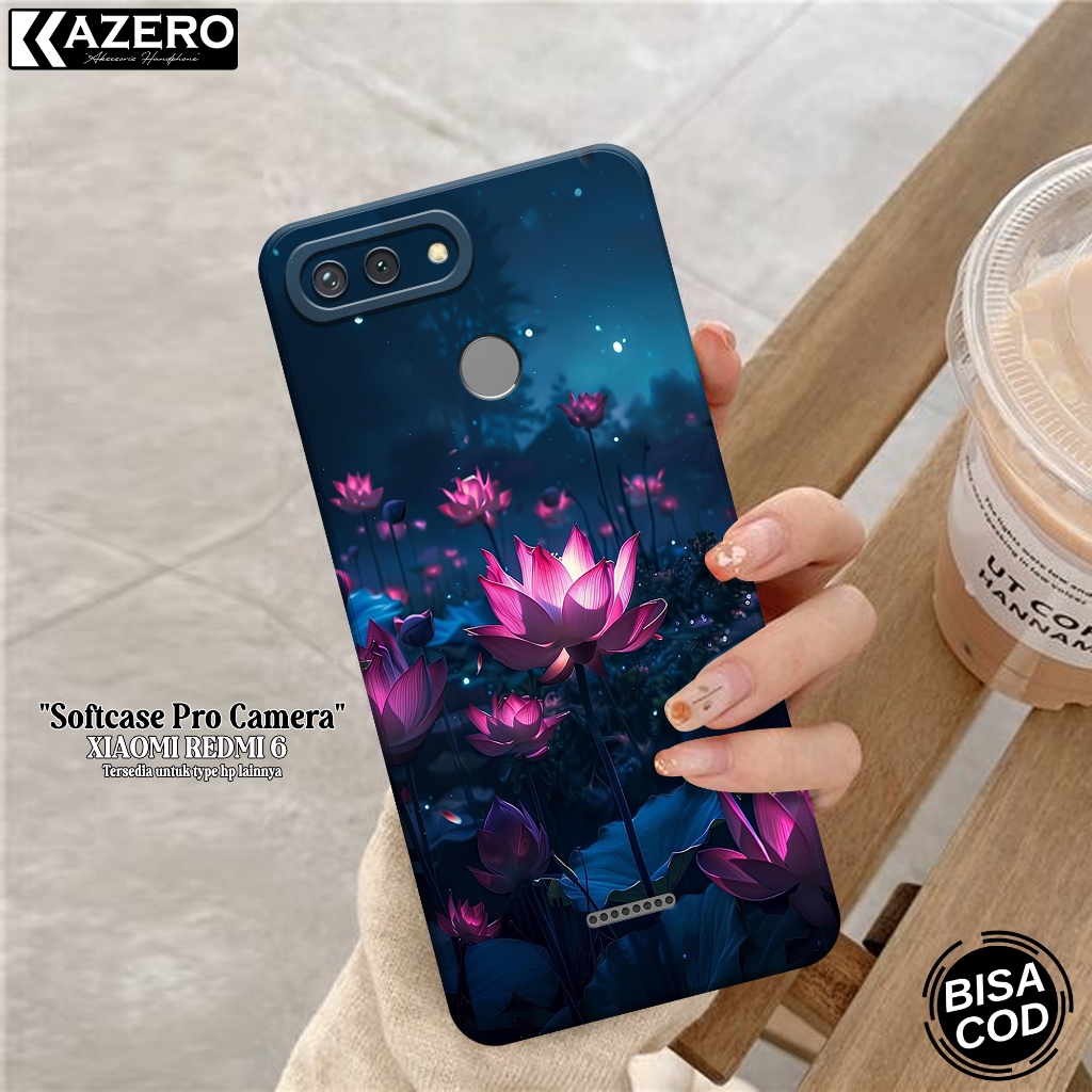Case XIAOMI REDMI 6 Fashion Case Bunga Softcase XIAOMI REDMI 6 Silikon Pro Camera Kesing XIAOMI REDM