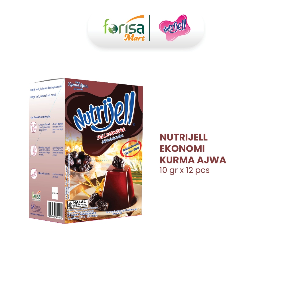 

Nutrijell Ekonomi Kurma Ajwa 10 gr 12 pcs