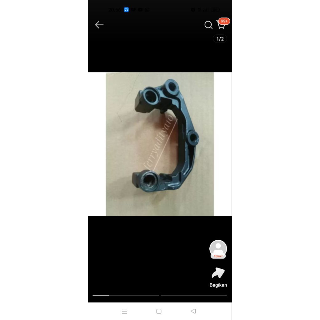 Dudukan Kaliper Depan Yamaha Rx king New Asli Ori original YGP Copotan Motor