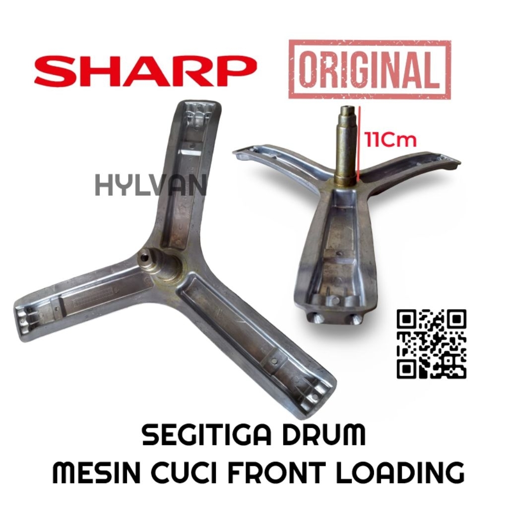 SEGITIGA DRUM MESIN CUCI SHARP FRONT LOADING AS 11CM SHARP ORIGINAL