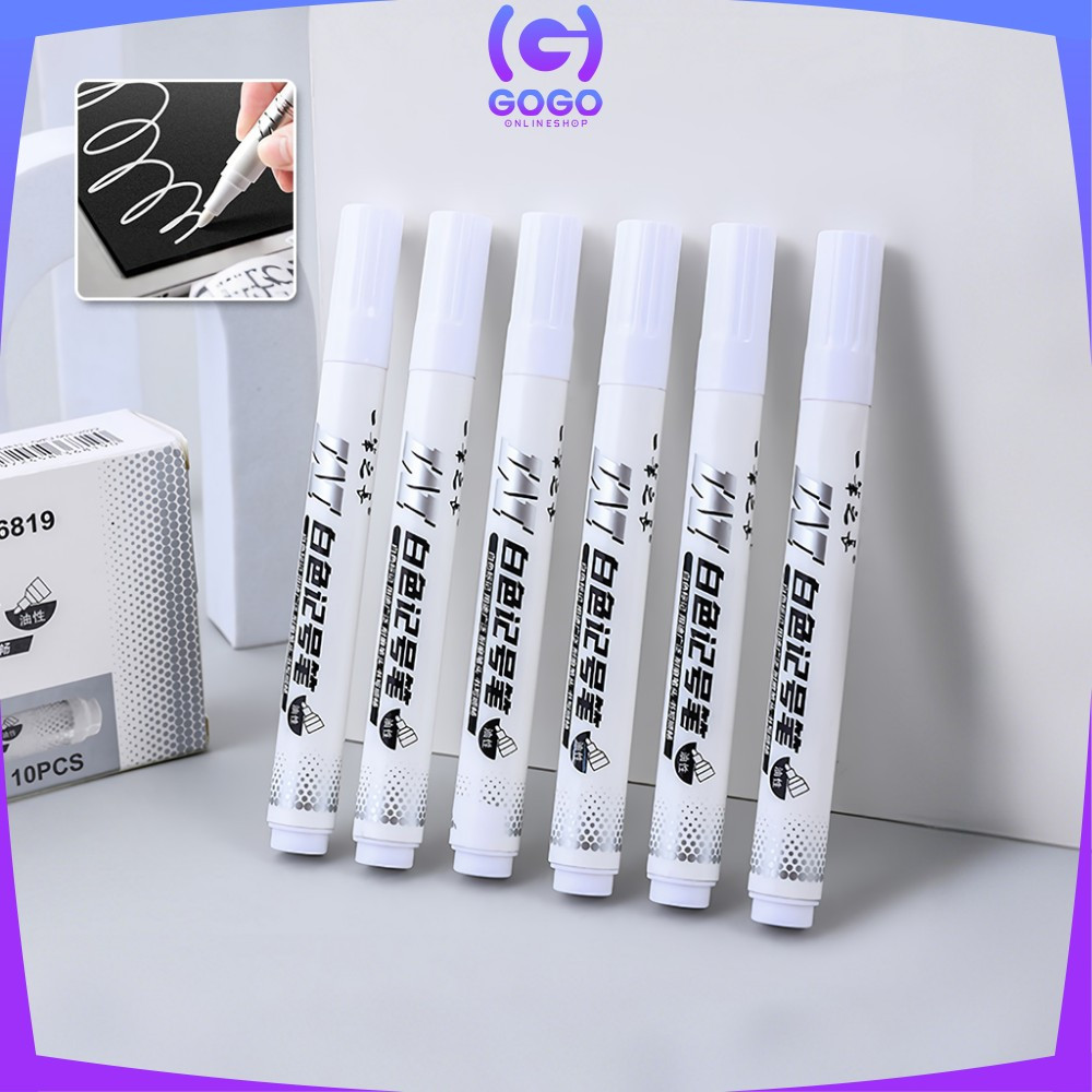 

EC GOGO-A121 Spidol Putih Pena Graffiti Tinta Permanen Tahan Air Tidak Luntur / Spidol Marker Putih Lukisan Sepidol Waterproof