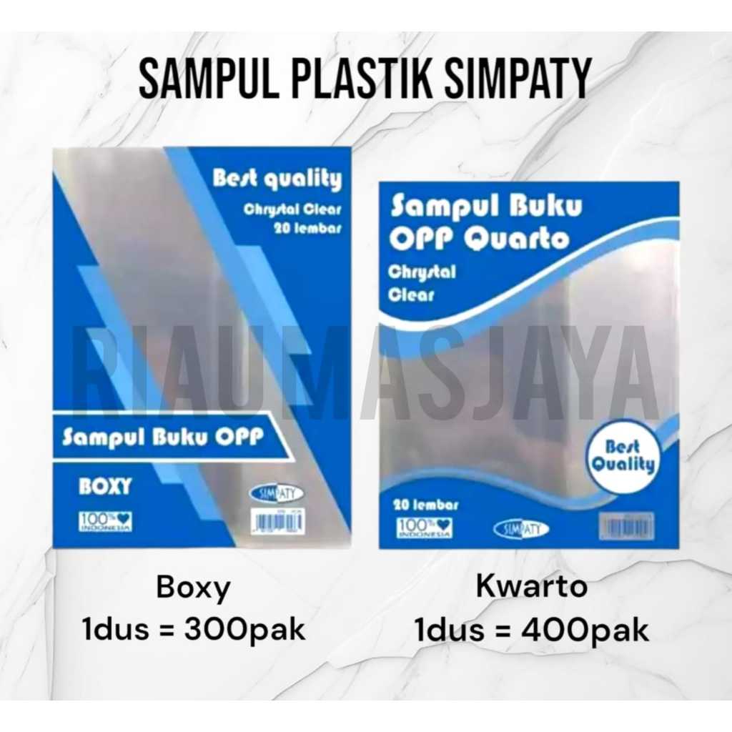 

SAMPUL BUKU PLASTIK SIMPATI SORONG TANPA LEM