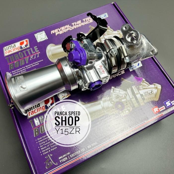 THROTTLE BODY KIT UMA RACING TB DOWNDRAFT UMA MX KING 150 Y15ZR, NMAX NEW, AEROX OLD,AEROX NEW, AERO