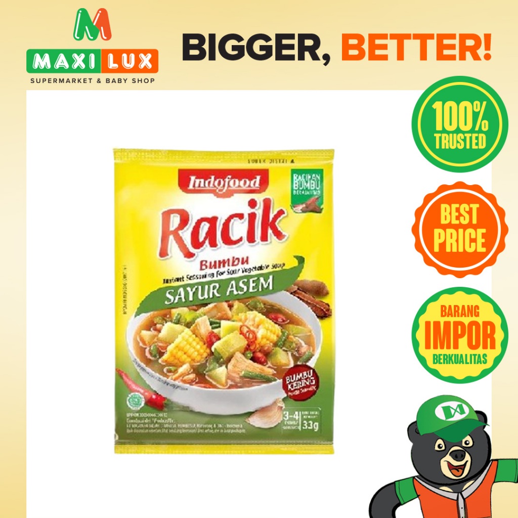 BUMBU RACIK INDOFOOD SAYUR ASEM KEMASAN 20GR / Bumbu Racik Sayur Asem