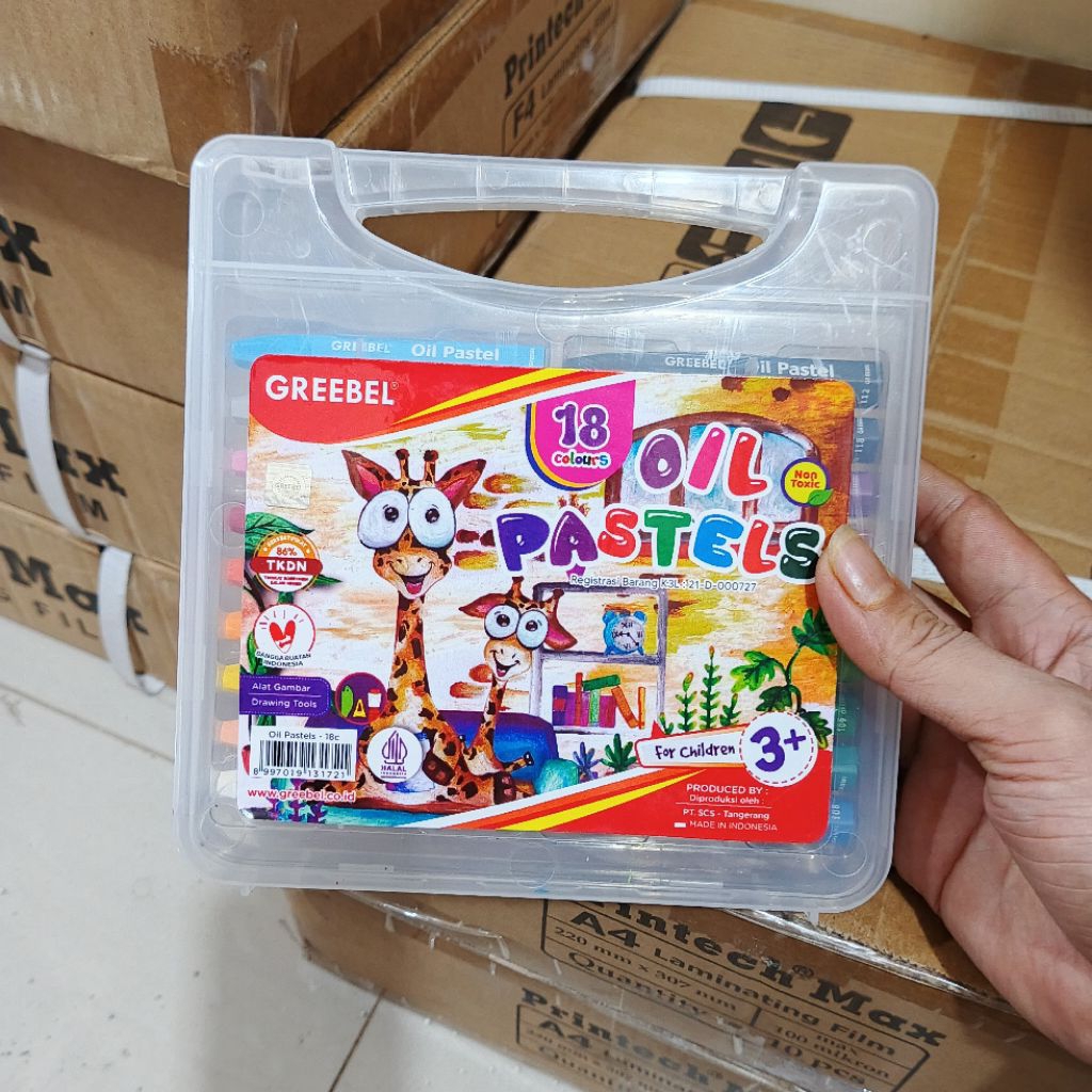 

Crayon Oil Pastel Greebel 18 Warna