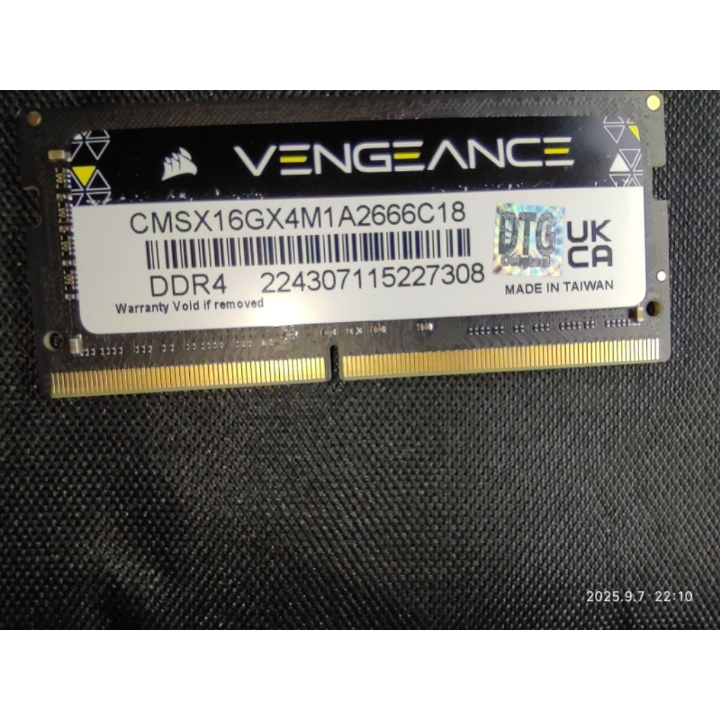 Modul WWAN L850-GL dan SODIMM DDR4 16GB CORSAIR