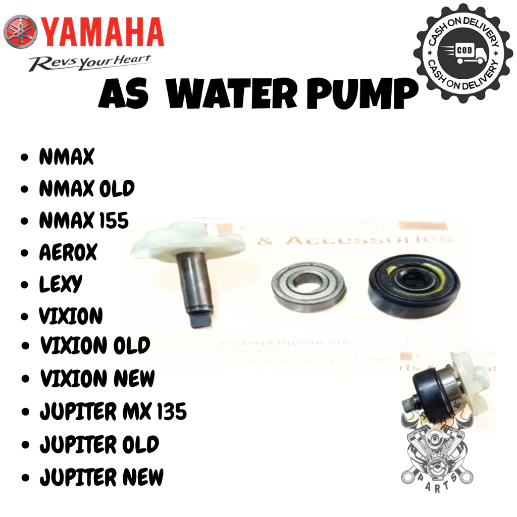 AS SEAL WATER PUMP SET YAMAHA NMAX OLD 155 AEROX LEXY VIXION OLD/NEW JUPITERMX135 OLD NEW ORI YGP