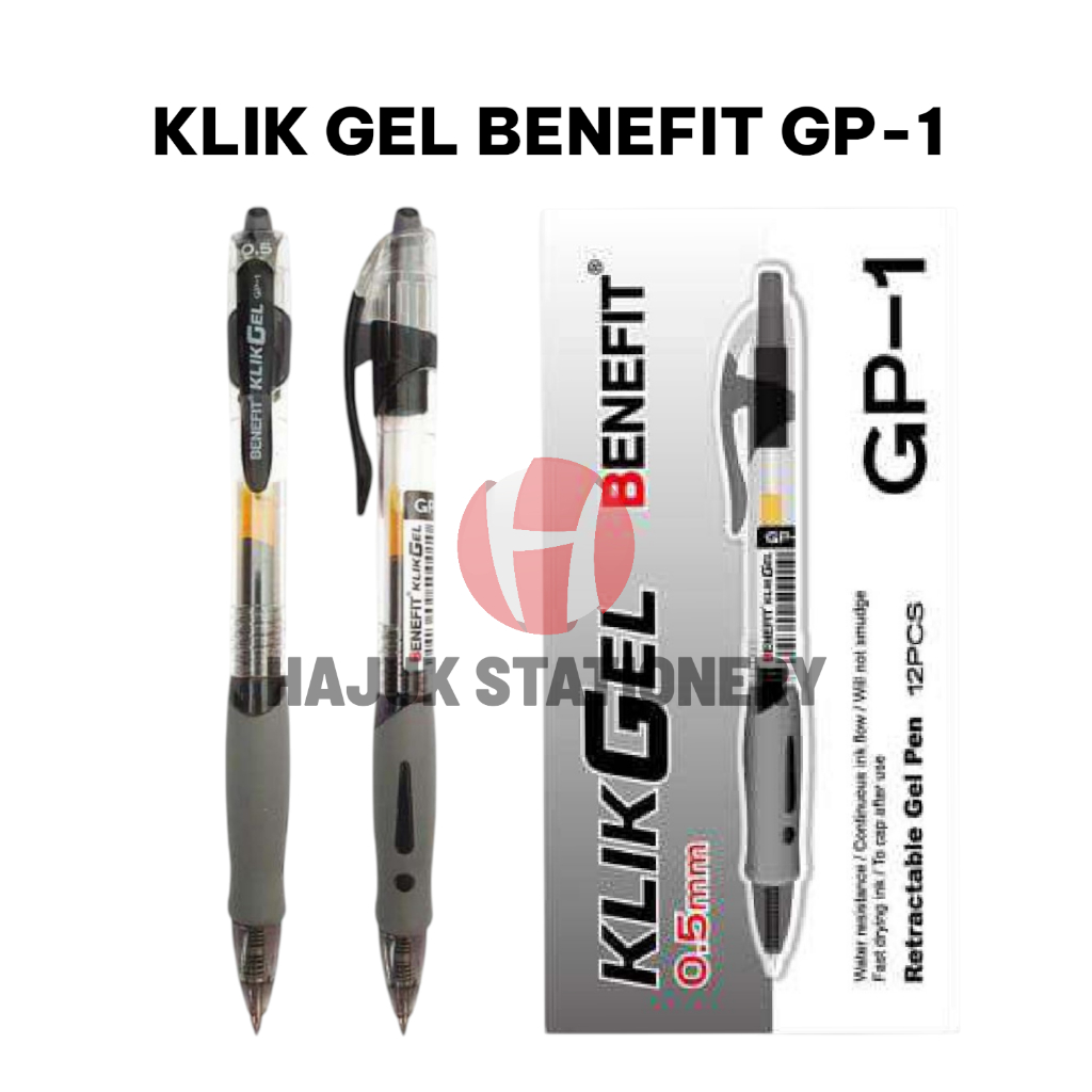 

Bulpen Klik Gel 0.5mm Benefit Premium Sekolah Kantor
