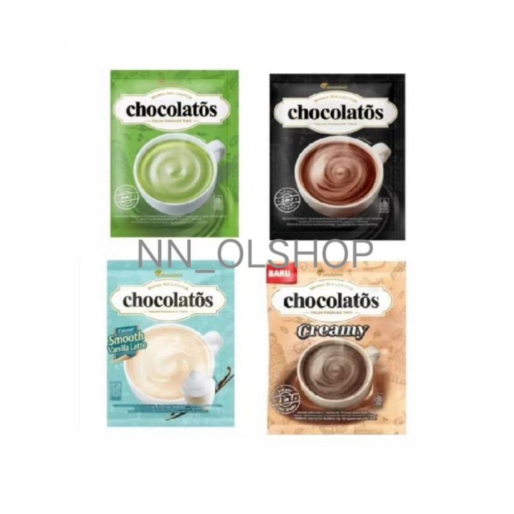 

chocolatos drink sachet dengan aneka rasa isi 10renceng