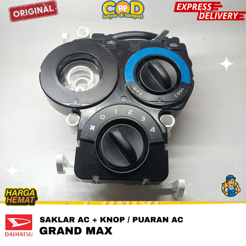 SAKLAR AC + KNOP PUTARAN AC DAIHATSU GRAND MAX ORIGINAL