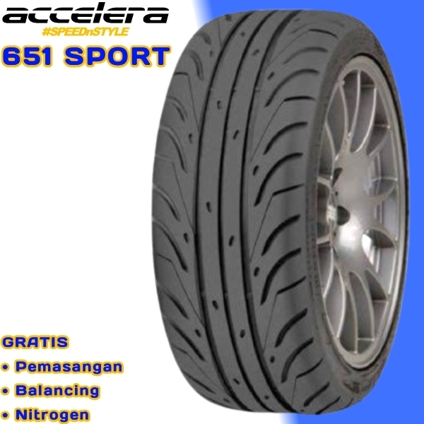 Ban Mobil Accelera 651 Sport 225 40 R18 | Ban Semi Slick Ring 18