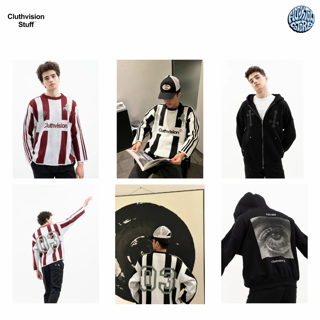 [ORIGINAL] Cluthvision - Knitwear, Zip Hoodie