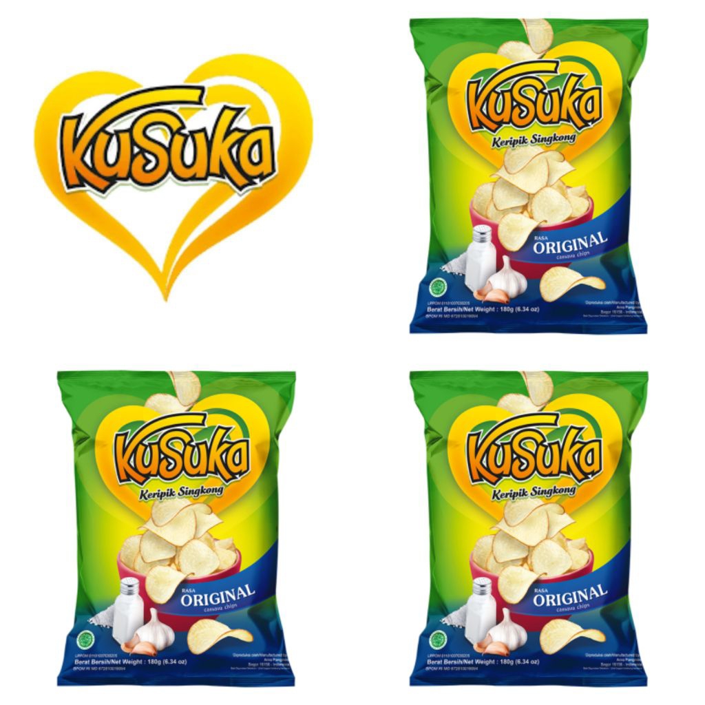 

KuSuka Keripik Singkong Original 180 Gr