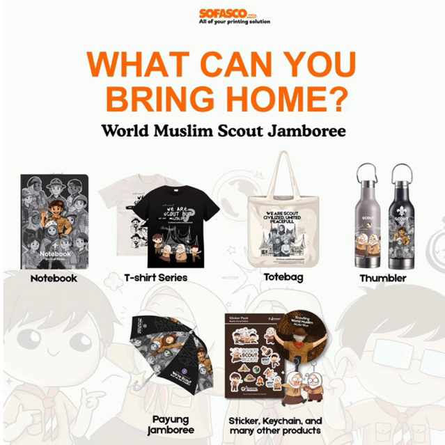SOUVERNIR PRAMUKA WORLD MUSLIM SCOUT JAMBOREE WMSJ CIBUBUR