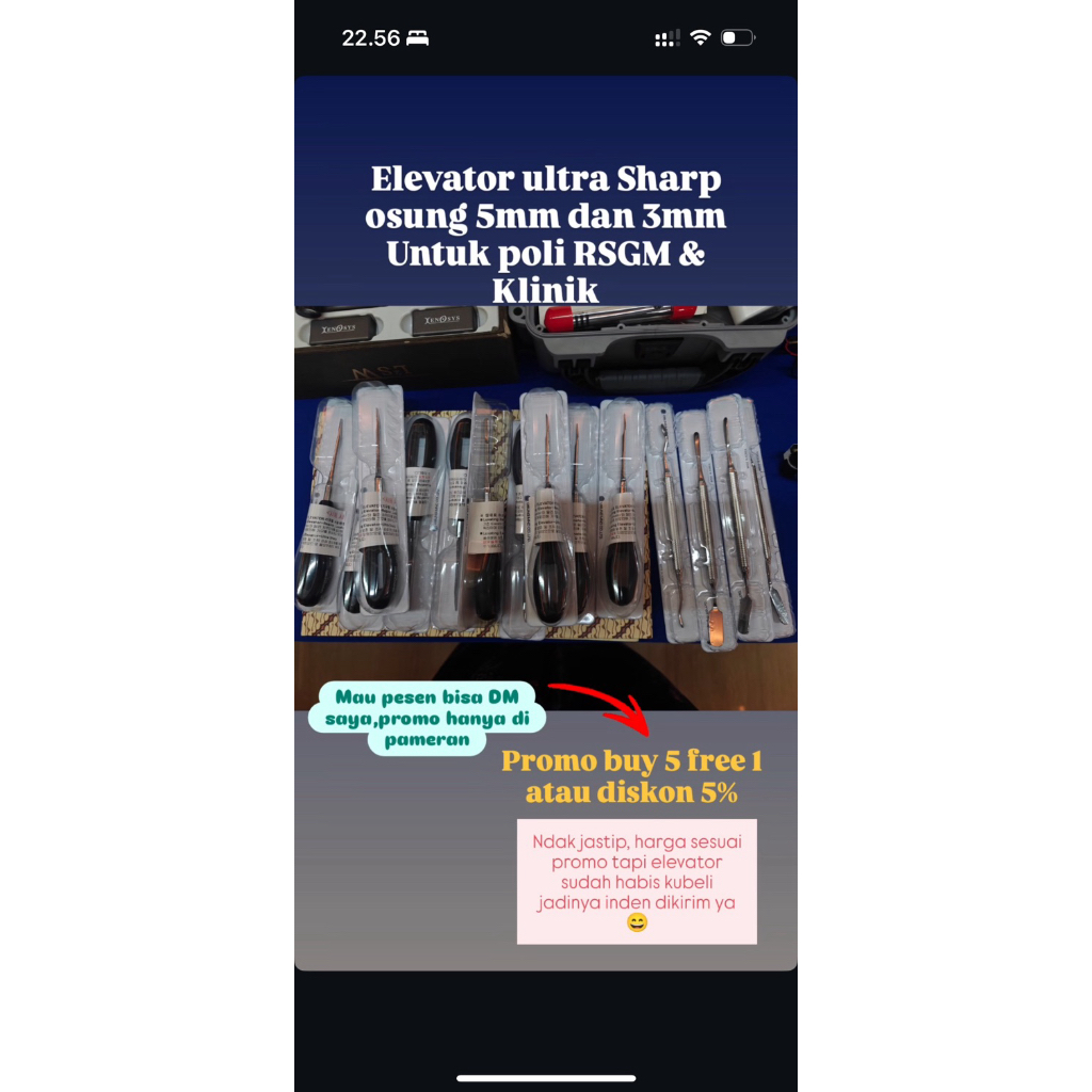 pre order pesanan elevator osung