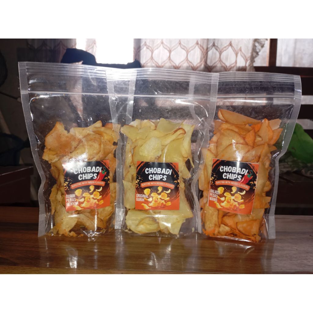 

Keripik Singkong paket 3 varian rasa, per pcs 100g