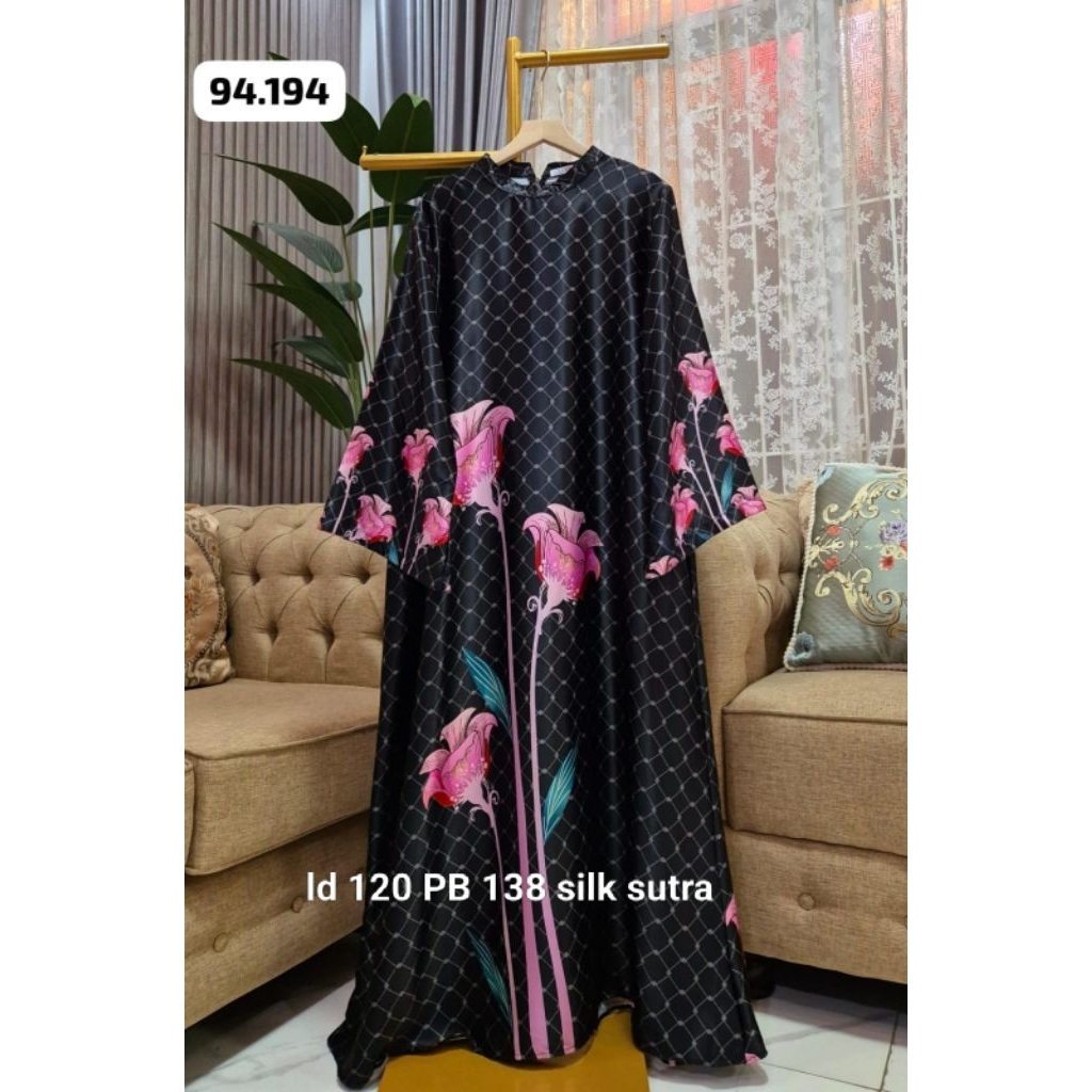 GAMIS SILK SUTRA MOTIF PRENIUM
